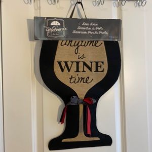 Anytime Is Wine Time Door Decor